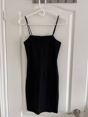 Forever 21 Black Spaghetti-Strap Mini Dress